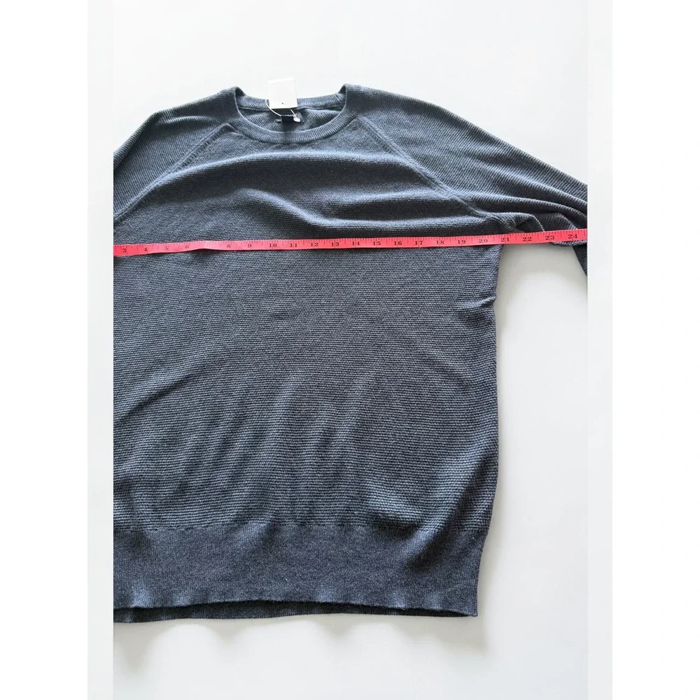 J.Crew Mens Cotton Raglan Crewneck Sweater Blue Grey CD617 SR5047 Size S NEW